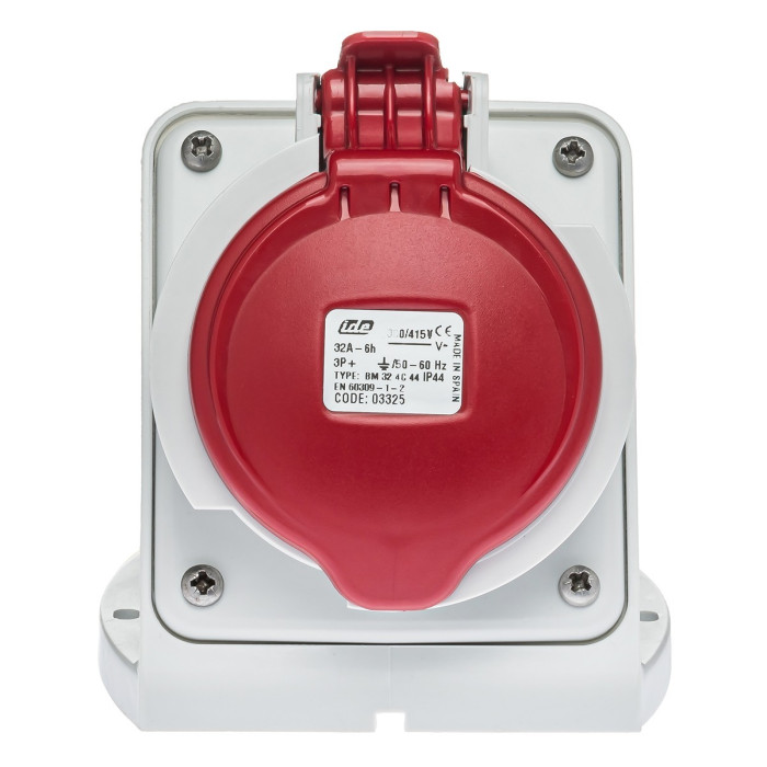Розетка настінна IDE MUNDIAL 3P+E 32 А 380–415 В IP44 - 03325