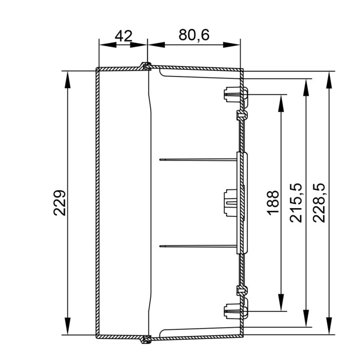 EL322 Клемна коробка 243x333x132, IP67, IDE