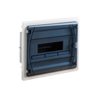 GPE12PT/RR Корпус розподільчий вбудований GOLD,2х18 модулі, прозорі двері, N/PE шина, IP40