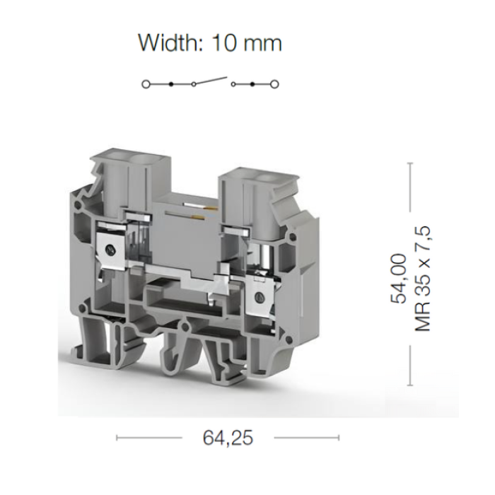 Клема Klemsan WGO Вимірювальна 6 мм - 0.0.0.3.75909