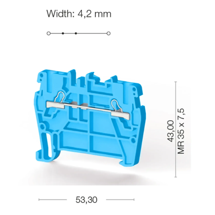 Клема Klemsan PYK Прохідна 1.5 мм - 0.0.0.3.07001