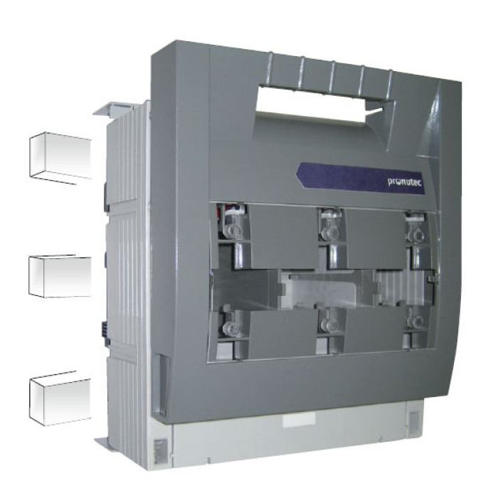 Вимикач під запобіжник PRONUTEC BTHC NH-3 630A M10 60мм 800VAC - 432.25.60.34E8