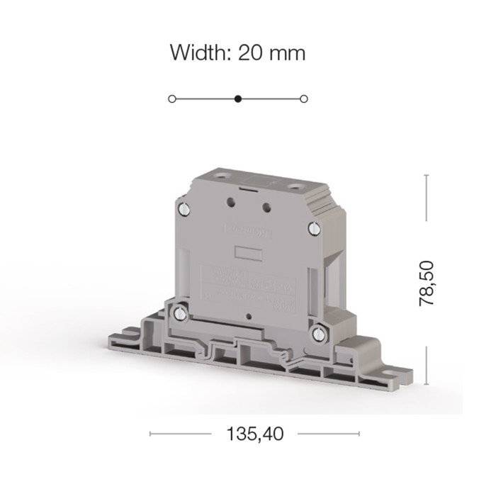 Клема Klemsan AVK Прохідна 50 мм - 0.0.0.3.04440