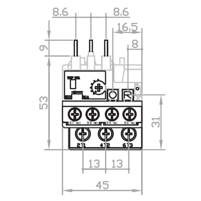 786050582000 Теплове реле BR7/5,5-7,5