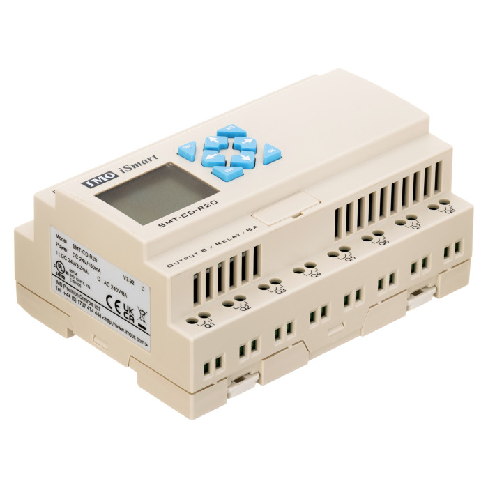 SMT-CD-R20-V3 Інтелектуальне реле iSmart V3, 12 входів/8 виходи/4 аналог., 24VDC, з дисплеем, RS485