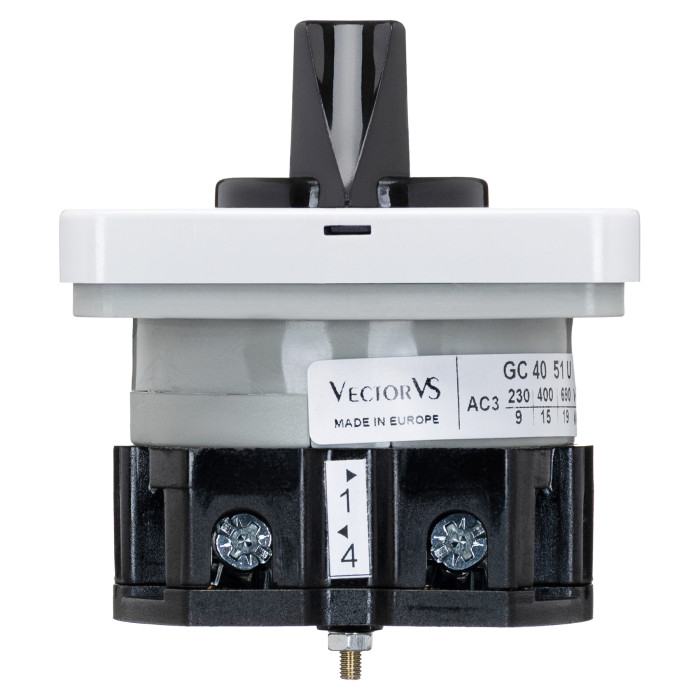 Кулачковий перемикач GC 40A 1P схема 51 (1-0-2)