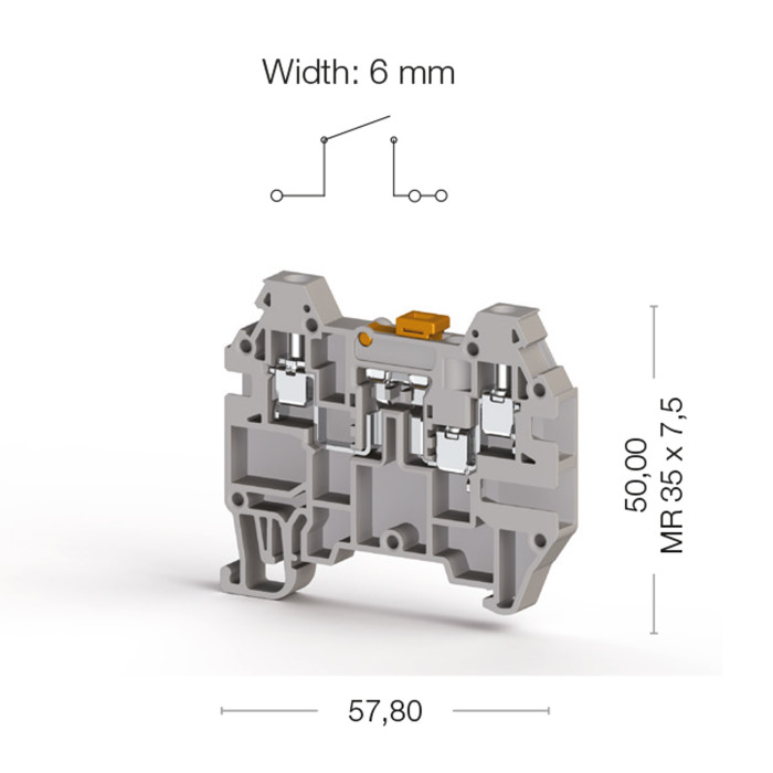 Клема Klemsan AVK З розмикачем 2.5 мм - 0.0.0.3.24949