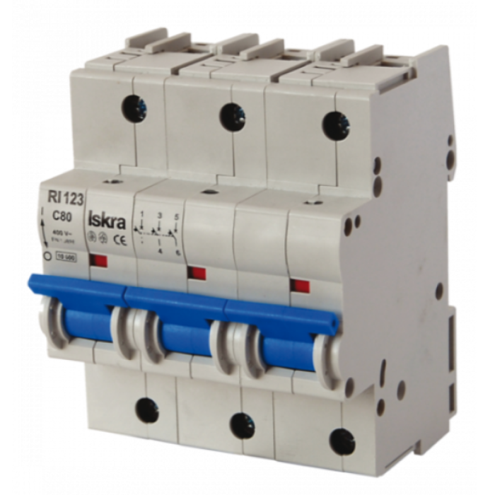 Модульний автоматичний вимикач ISKRA RI103 3P C125A 10кА - 786100446000