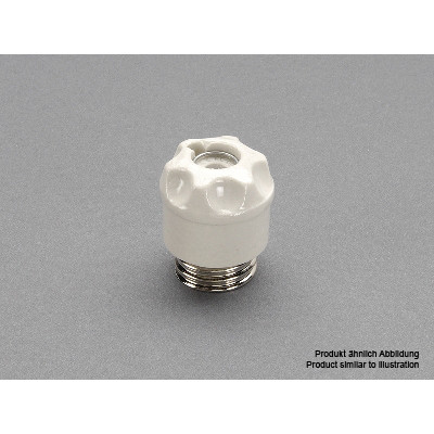 01098 Керамічний ковпачок з різьбою під запобіжник E27 (уп. 20 шт)