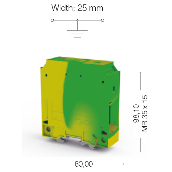 Клема Klemsan AVK Заземлення 95 мм - 0.0.0.3.36660