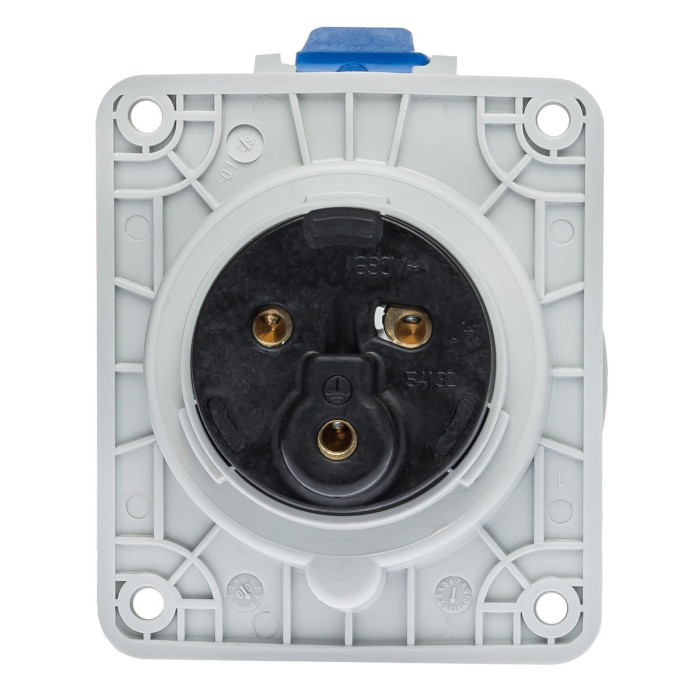 Розетка вбудована похила IDE MUNDIAL 2P+E 32 А 200–250 В IP44 - 02304