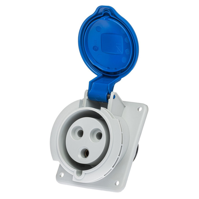 Розетка вбудована похила IDE MUNDIAL 2P+E 32 А 200–250 В IP44 - 02304