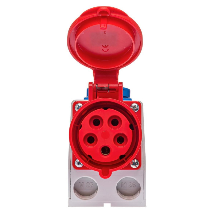 Розетка комбінована IDE SCHUKO 3P+N+E 32 А 200/346–240/415 В IP44 - 00316