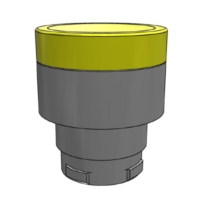 ECX 1193 Кнопка з фіксацією, жовта з підсвічуванням