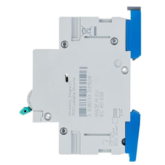 Модульний автоматичний вимикач ISKRA RI61 1P C6A 10кА - 786100052000