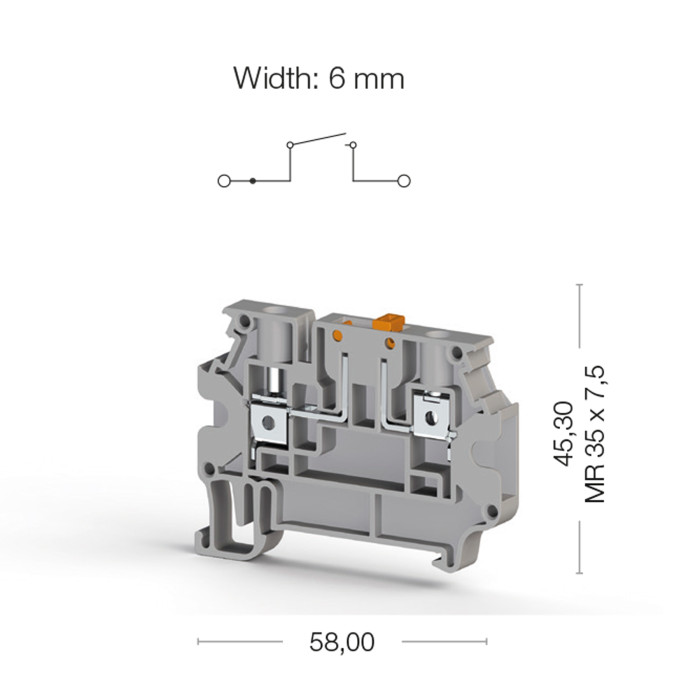 Клема Klemsan AVK З розмикачем 4 мм - 0.0.0.3.04380