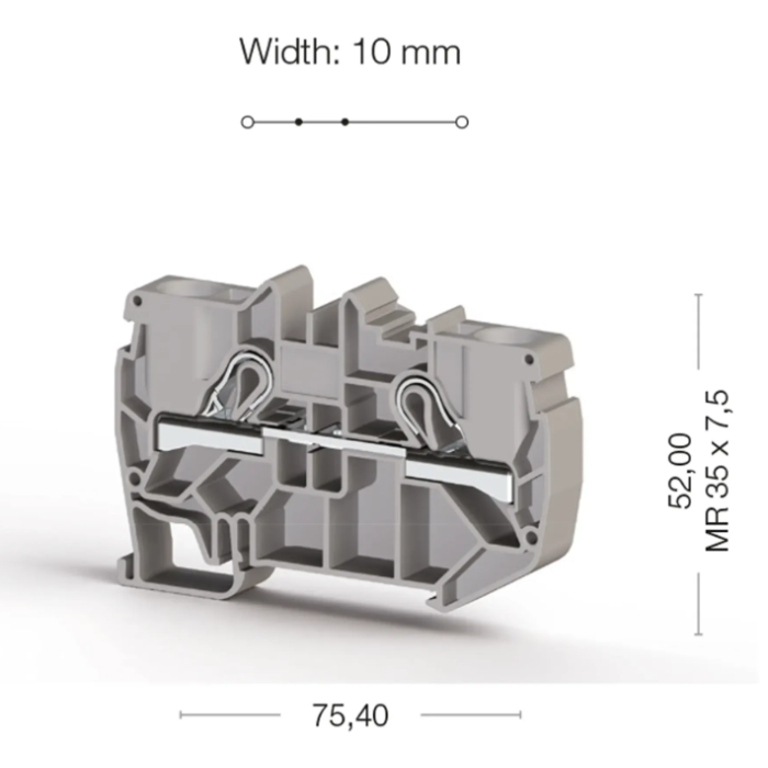 Клема Klemsan PYK Прохідна 10 мм - 0.0.0.3.07139