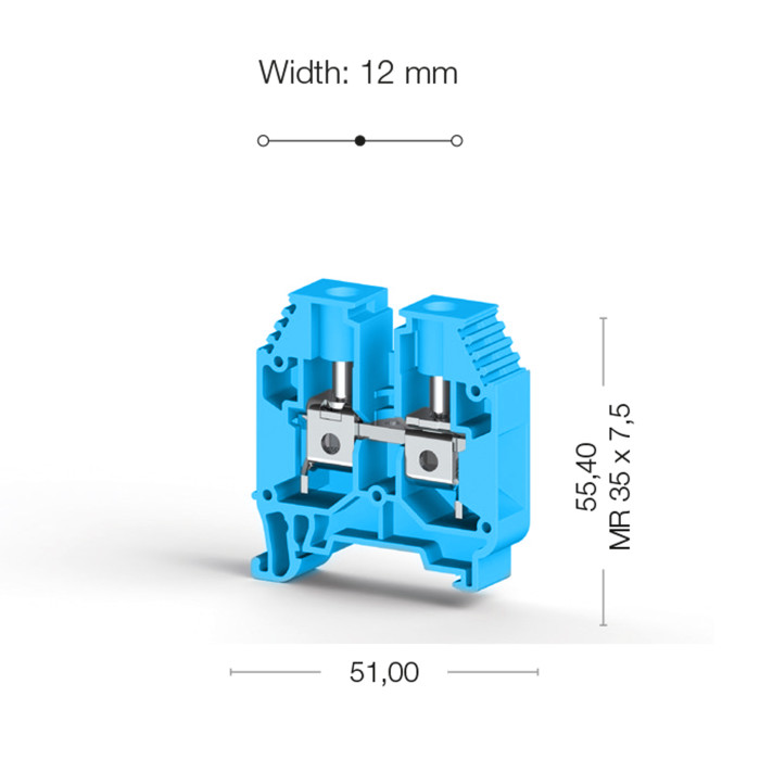 Клема Klemsan AVK Прохідна 16 мм - 0.0.0.3.04161
