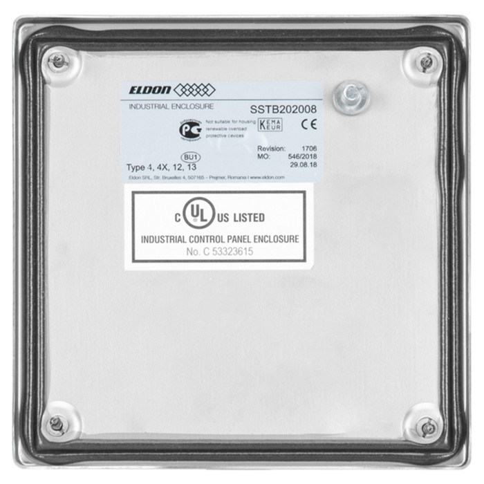 SSTB202008 Клемна коробка 200х200х80 нерж.сталь ,IP67