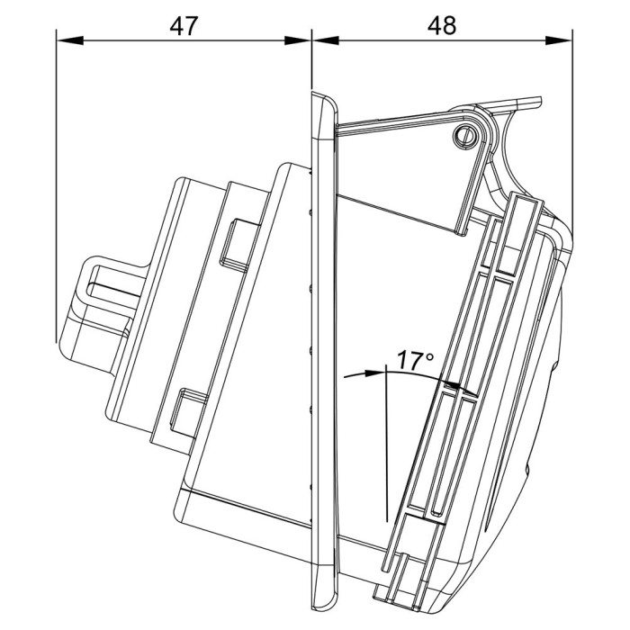 Розетка кабельна IDE MUNDIAL 3P+E 32 А 380–415 В IP44 - 03305