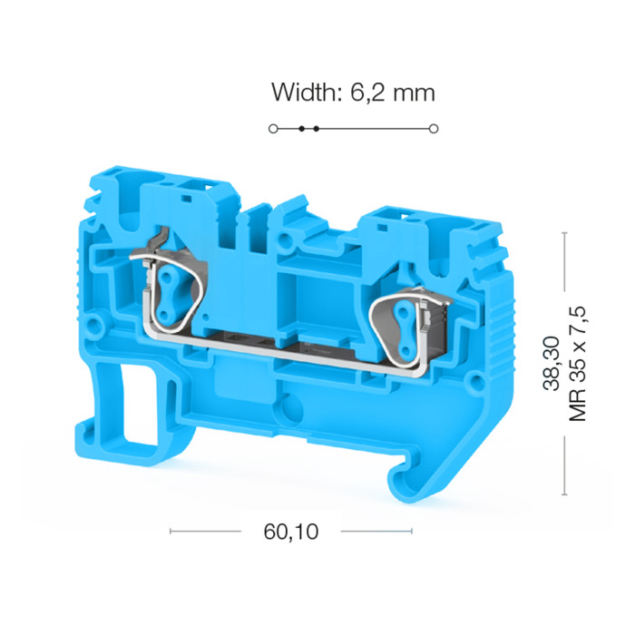Клема Klemsan SRD Прохідна 4 мм - 0.0.0.3.11671