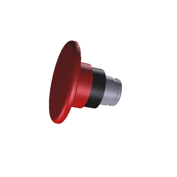 Грибоподібна кнопка 60 мм, червона COMEPI - ECX 1137