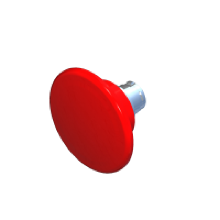 Грибоподібна кнопка 60 мм, червона COMEPI - ECX 1137