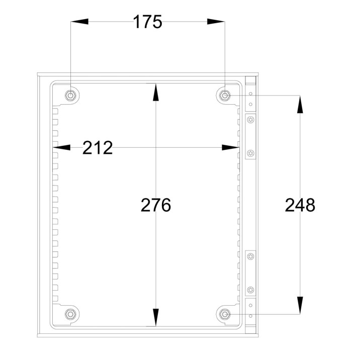 Навісна шафа IDE POL 250x300x140 IP66 - POL302514