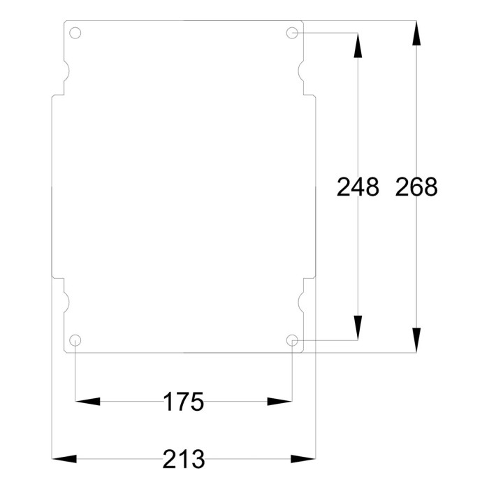 Навісна шафа IDE POL 250x300x140 IP66 - POL302514