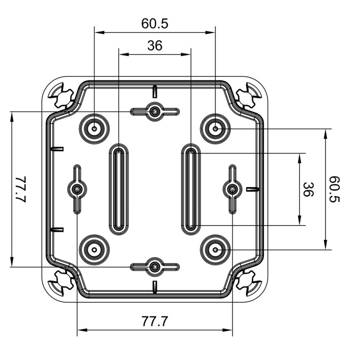 EL111 Клемна коробка 113x113x68, IP65-IP67, IDE