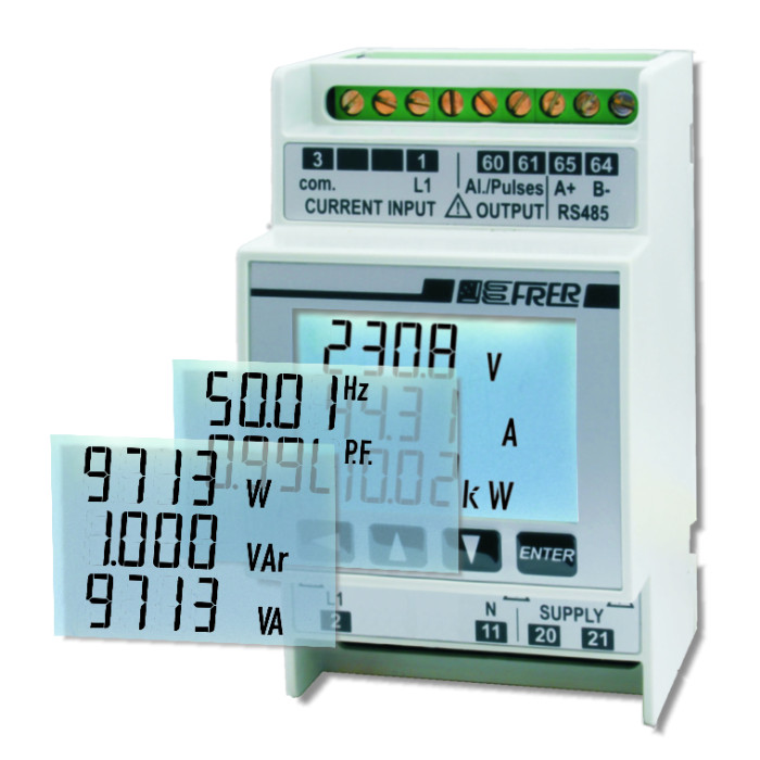 Аналізатор мережі модульний FRER NaNo 1-5 A RS485 - Q52S3L063MD32