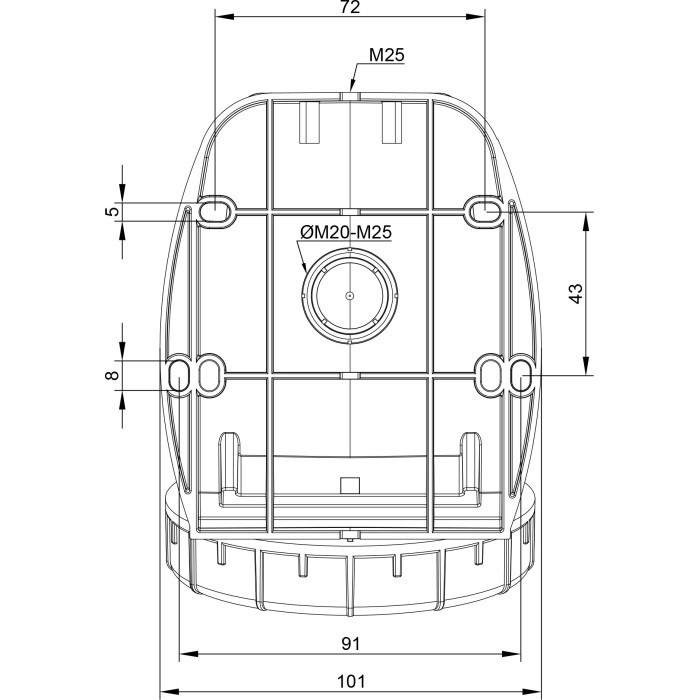 Розетка  настінна IDE MUNDIAL 3P+N+E 32 А 200/346–240/415 В IP66-67 - 03826