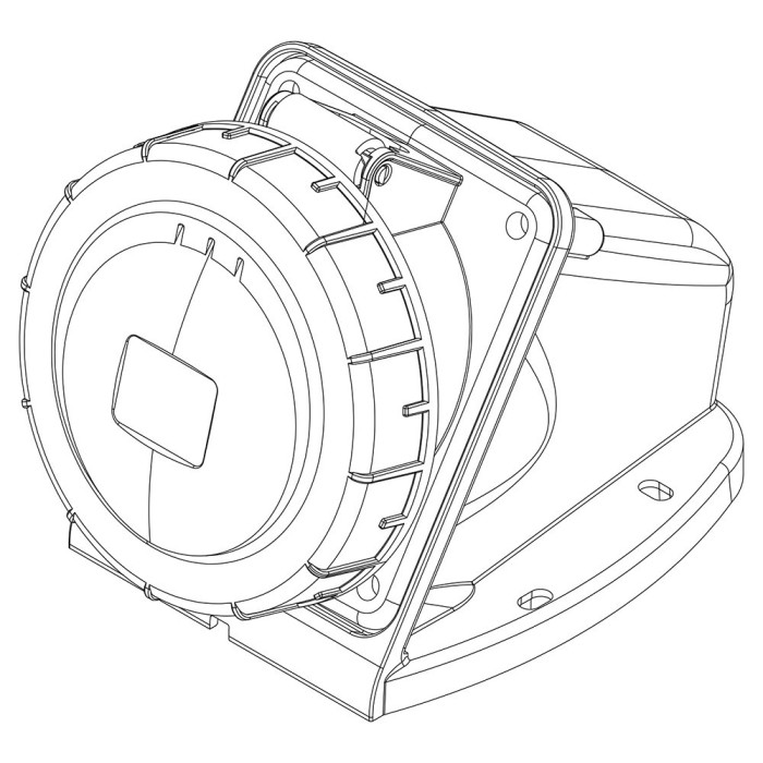 Розетка  настінна IDE MUNDIAL 3P+N+E 32 А 200/346–240/415 В IP66-67 - 03826