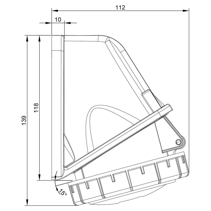 Розетка  настінна IDE MUNDIAL 3P+N+E 32 А 200/346–240/415 В IP66-67 - 03826