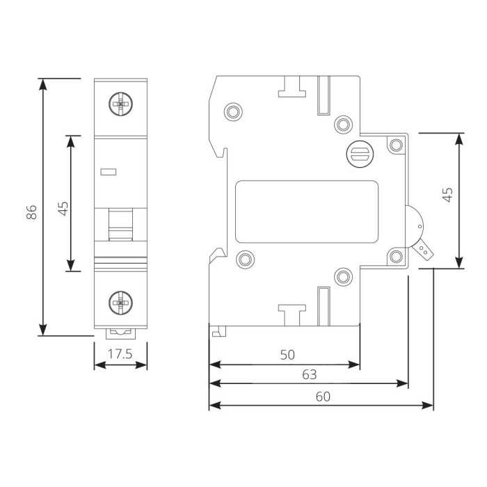 786091156000 Розчіплювач мінімальної напруги PC50E 230, 110 - 415V до вимикачів серії RI51
