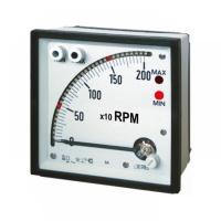 X96TPH3K0XALS Тахометр 90°, 96x96мм, 1max, 1 min, шкала 1...3000RPM, вх 115/230Vac- 6VA