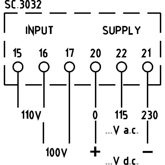 Вольтметр цифровий FRER D98 96 × 48 115–230 AC В 100 В - D98EV5PROGCOS