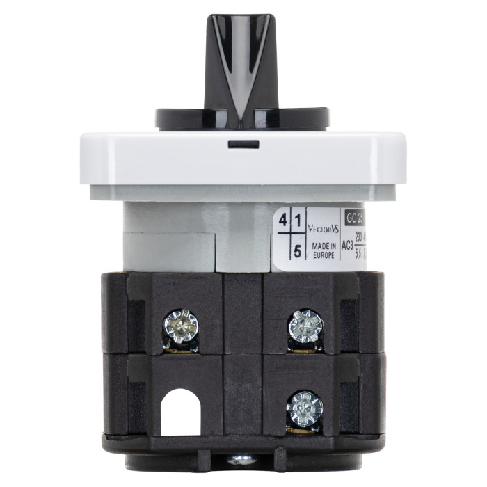 Кулачковий перемикач GC 25A 3P схема 10 (0-1)