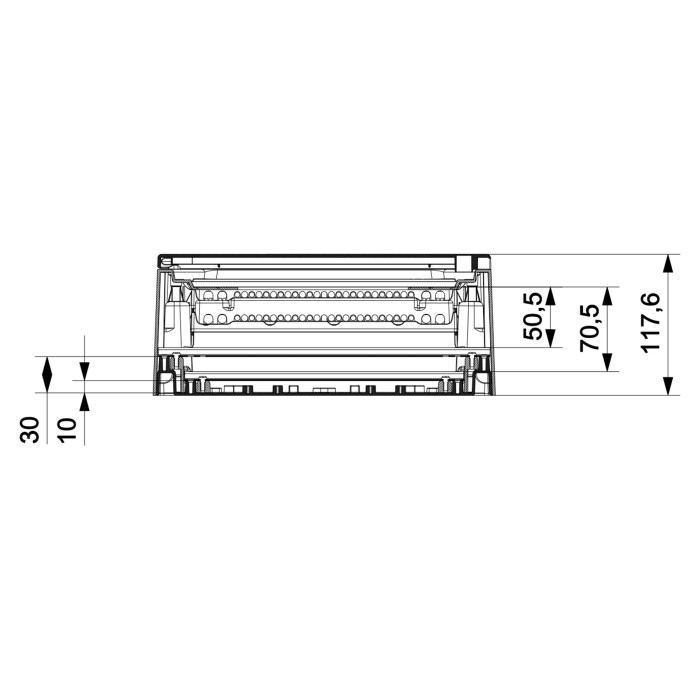 Корпус розподільчий IDE GOLD, 3x12 (36) модулі, навісного виконання, прозорі двері, IP40 - GPS36PT/RR