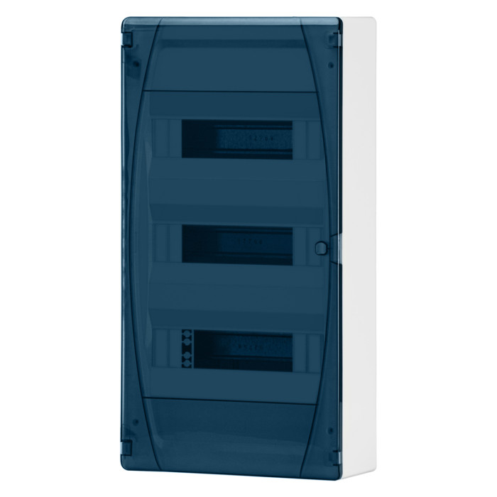 Корпус розподільчий IDE GOLD, 3x12 (36) модулі, навісного виконання, прозорі двері, IP40 - GPS36PT/RR