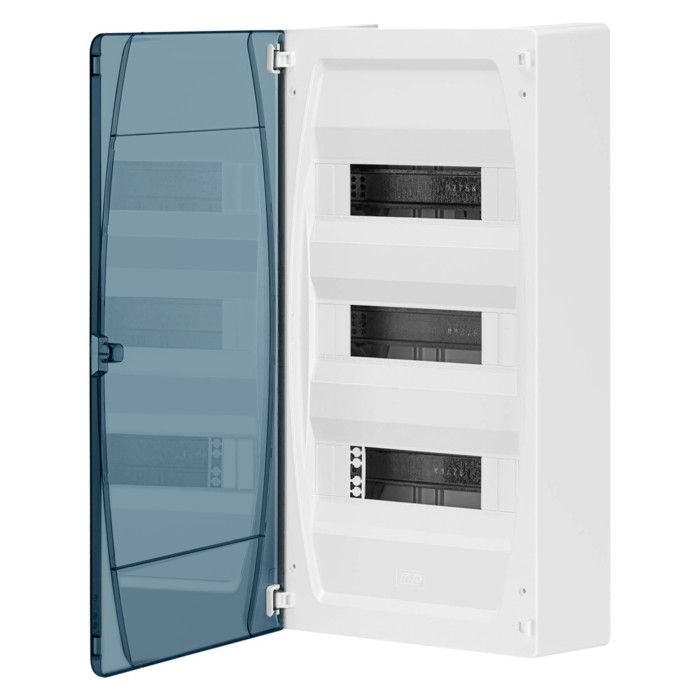 Корпус розподільчий IDE GOLD, 3x12 (36) модулі, навісного виконання, прозорі двері, IP40 - GPS36PT/RR