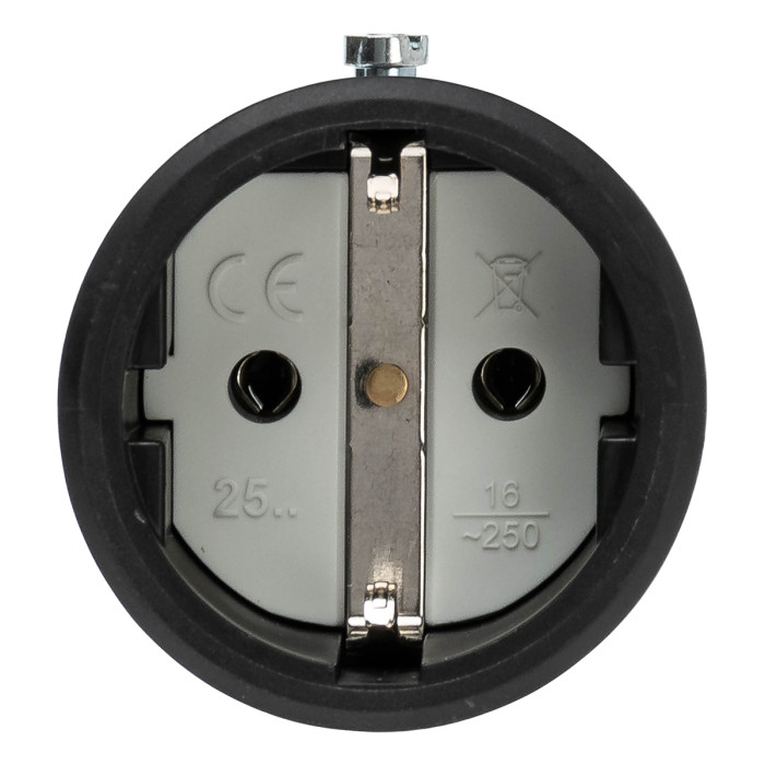 Розетка кабельна IDE SCHUKO 2P+E 16 А 220–250 В IP44 - 00125