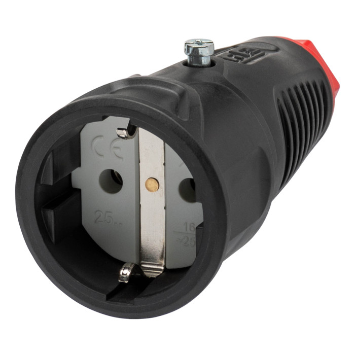 Розетка кабельна IDE SCHUKO 2P+E 16 А 220–250 В IP44 - 00125