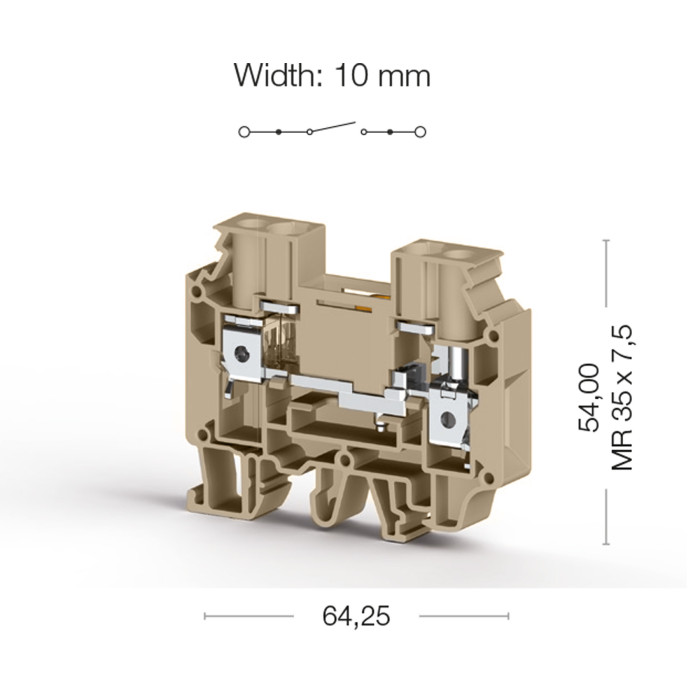 Клема Klemsan WGO Вимірювальна 10 мм - 0.0.0.3.75900