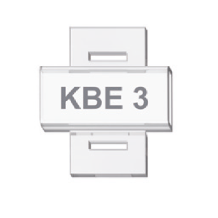 0.0.0.5.08080 Маркувальна пластина 10,7x20,3 KBE 3 (1 шт | пак 120 шт)