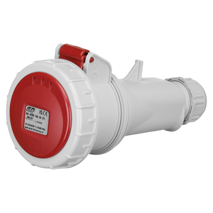 Розетка кабельна IDE MUNDIAL 3P+E 16A 380–415V IP66-67