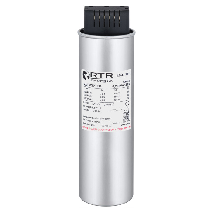 Конденсатор RTR Energia MA/C/CE/TER 2.5 кВАр 440V