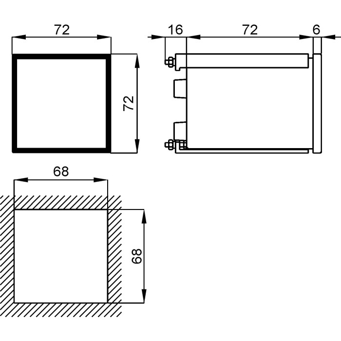 Q72P3H005MCQ2* Аналізатор мережі QuBo H, RS485, 400V 1-5A