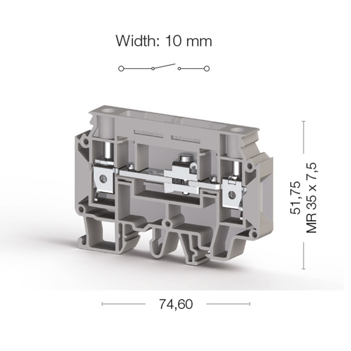 Клема Klemsan WGO Вимірювальна 10 мм - 0.0.0.3.75892
