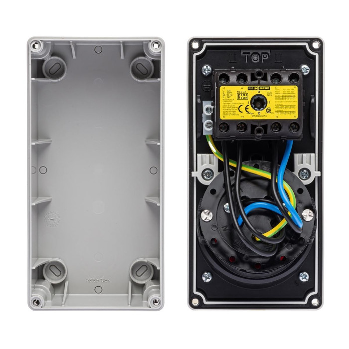 Розетка настінна з механічним блокуванням IDE MUNDIAL 3P+N+E 16 А 200/346–240/415 В IP67 - 03833